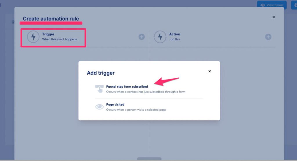 Automation rule to add someone to your pipeline when they opt into a form on your landing page or sales funnel