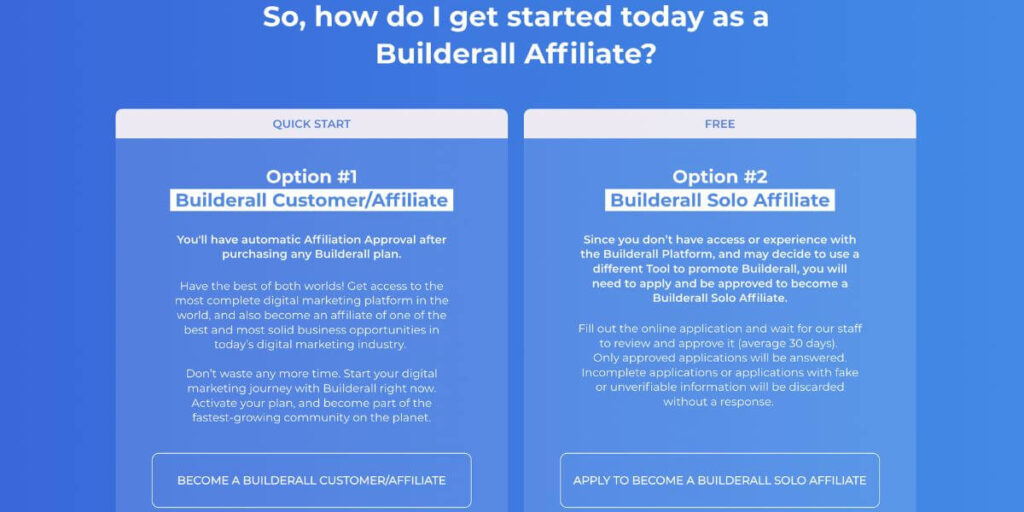 Builderall affiliate program how to sign up