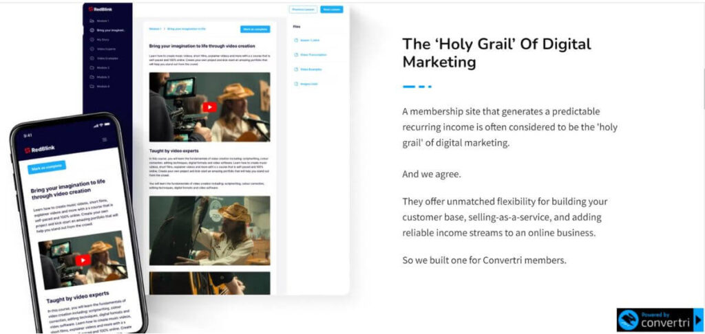 Convertri membership sites