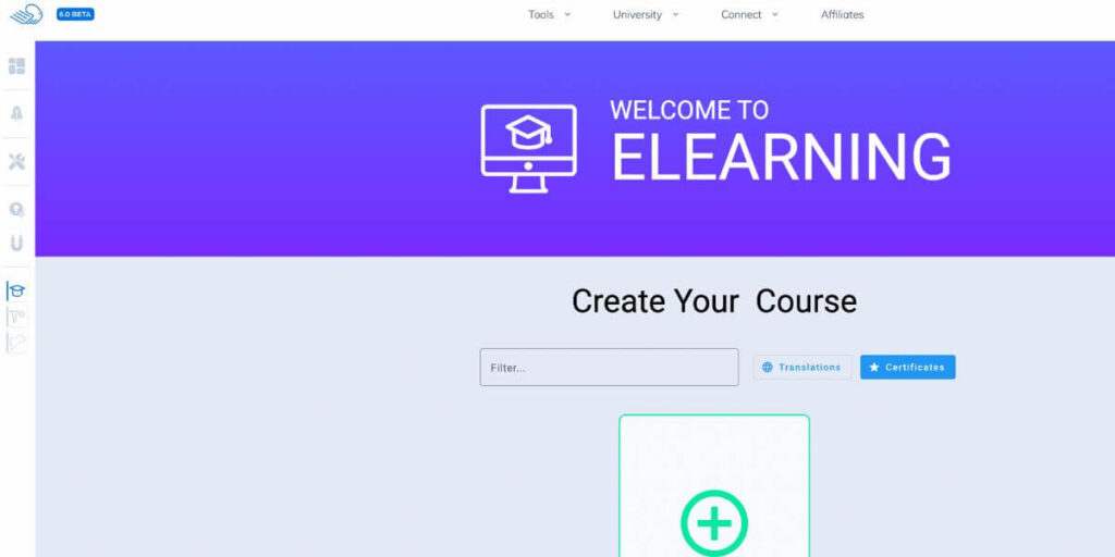 Course builder eLearning