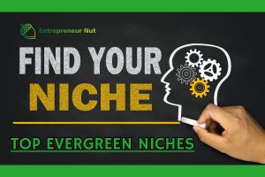 Evergreen niches on a chalk board