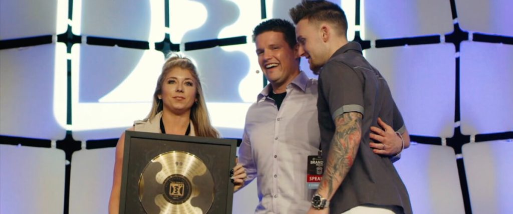 Kaelin Poulin with Russell Brunson