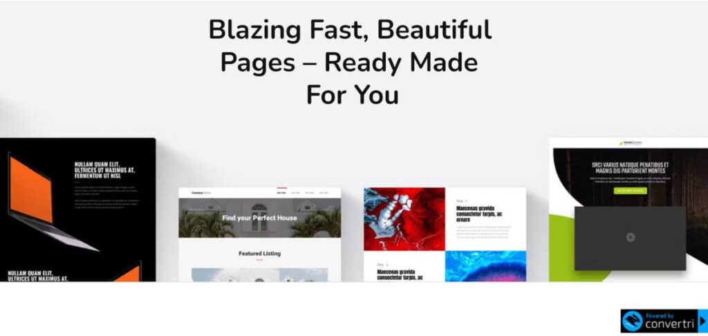 Convertri landing page templates