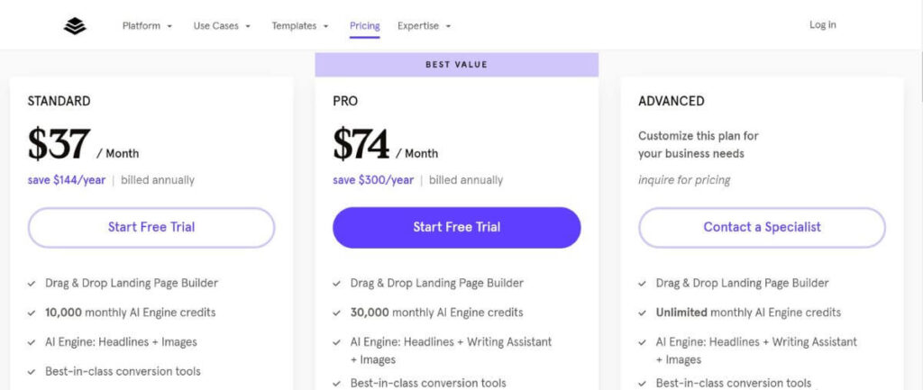 Leadpages pricing