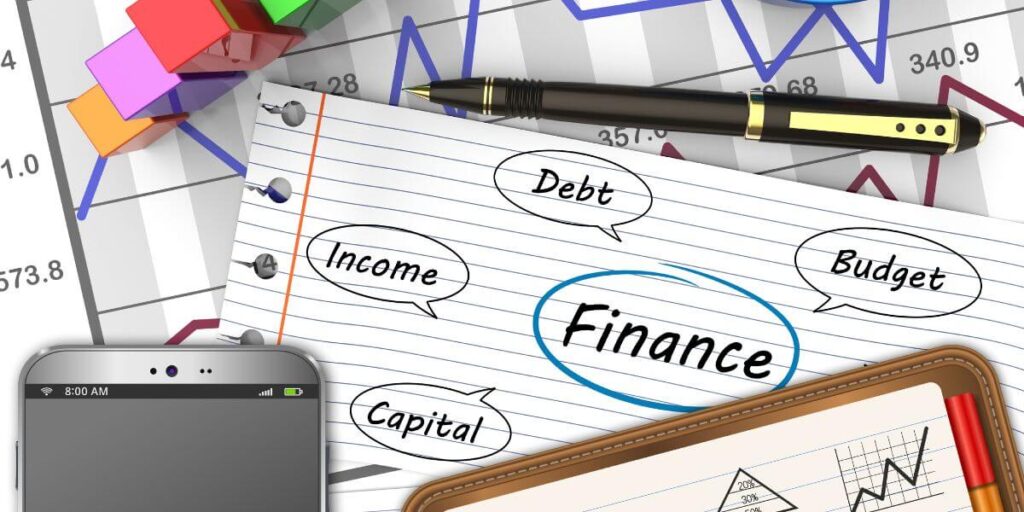 A note pad brainstorming financial markets