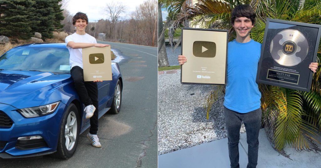 Matt Par with YouTube awards