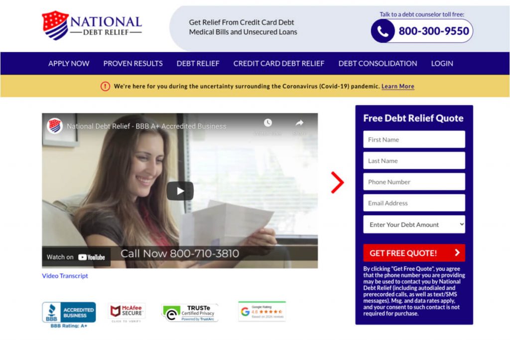 National Debt Relief