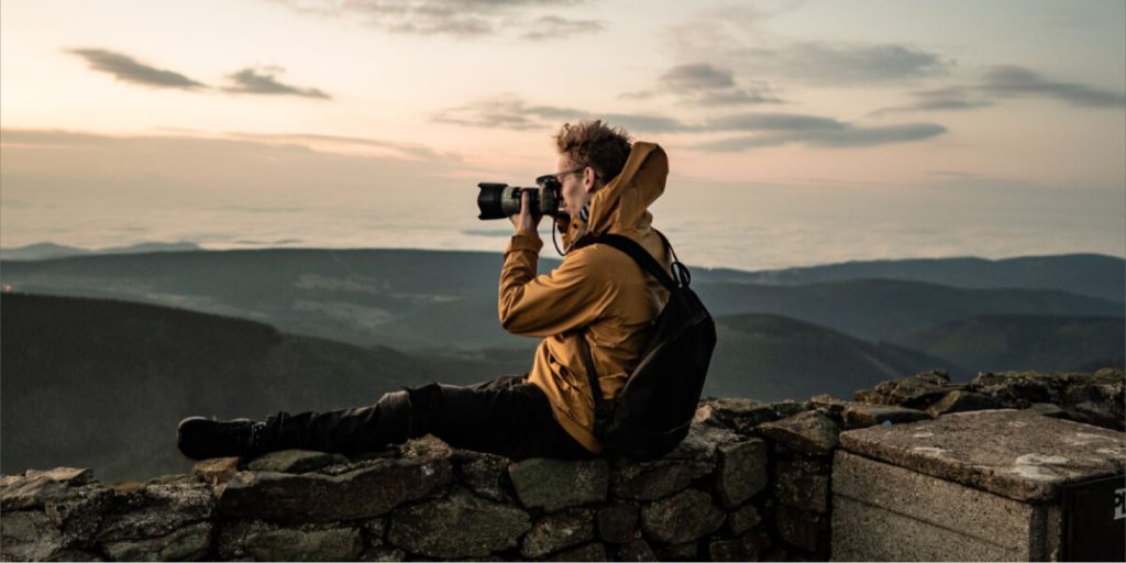 Person taking photograph