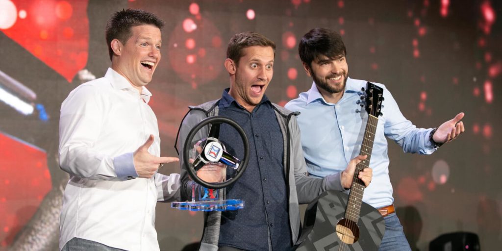 Spencer Mecham with Russell Brunson and Todd Dickerson