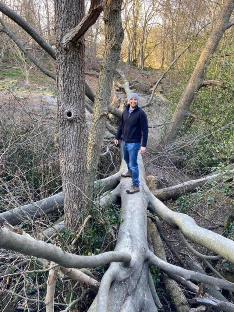 steve-tree Steve on a tree