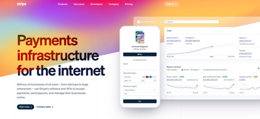 Stripe payment gateway