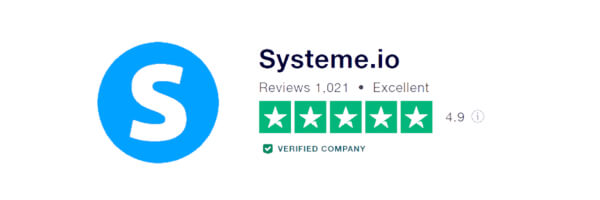 Systeme.io Trust Pilot reviews
