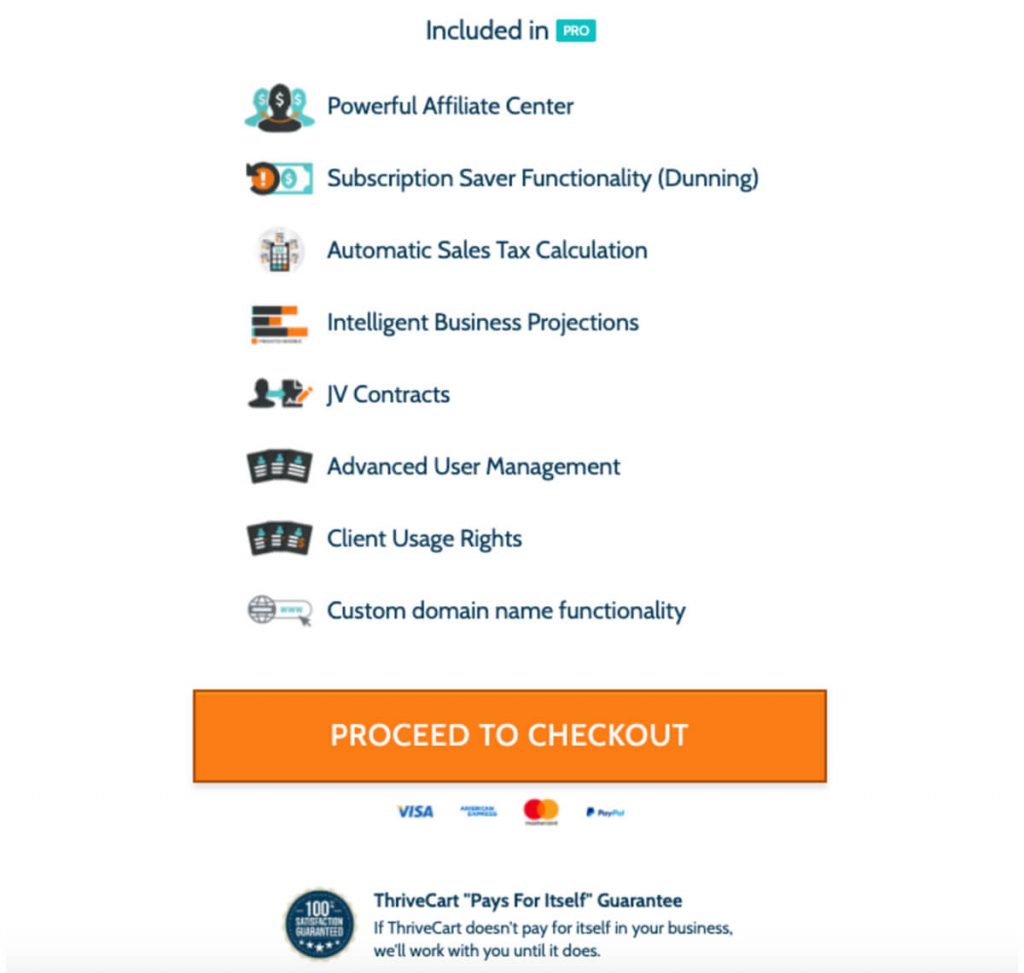 ThriveCart upgrade features