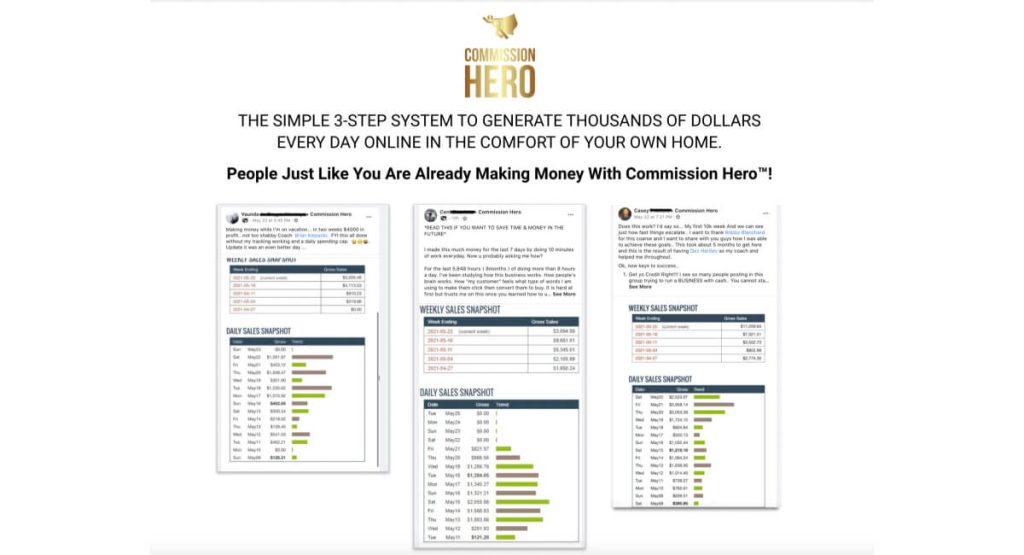 Explanation of the Commission Hero system