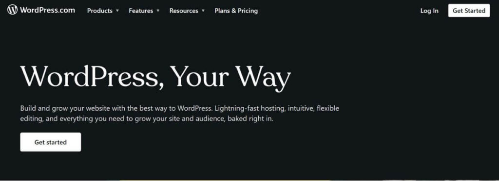 Wordpress homepage