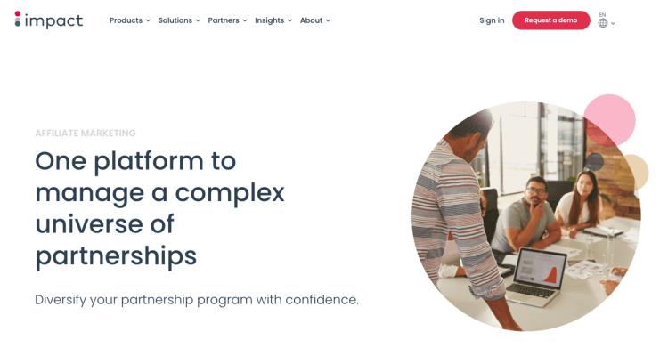 The Impact Radius network