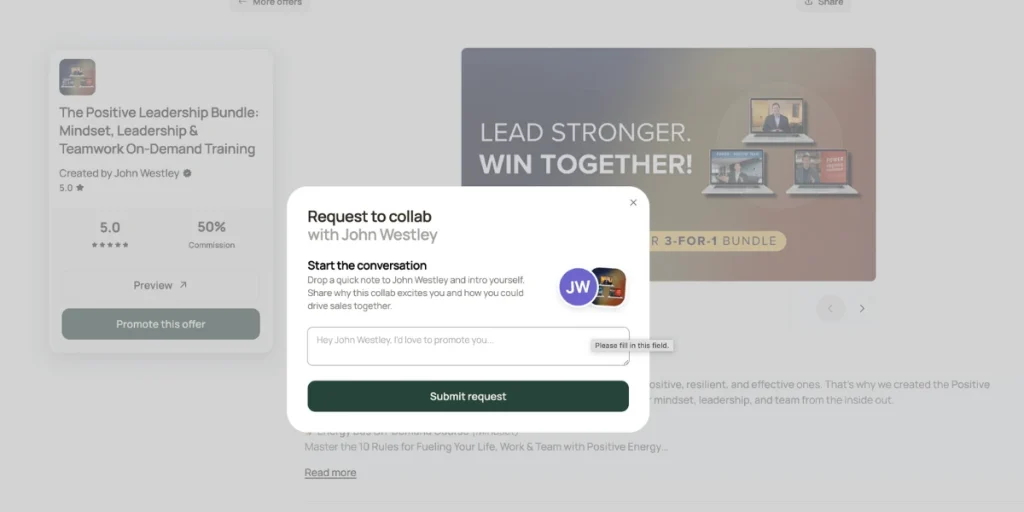 affiliate approval process