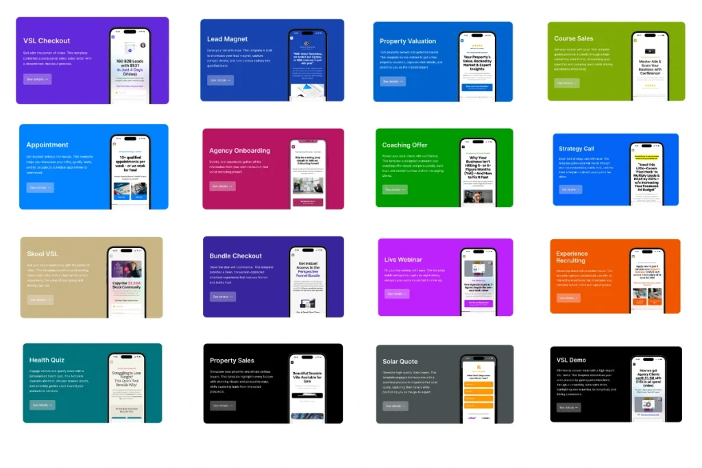 Perspective templaes Perspective funnel templates